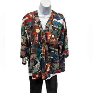 NWT.  S/M.  Sacred Threads Jacket. BL/RD14.  221921